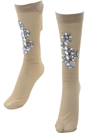 Dolce & Gabbana Underkläder, Dam, S, Polyester, Smyckade Strumpbyxor