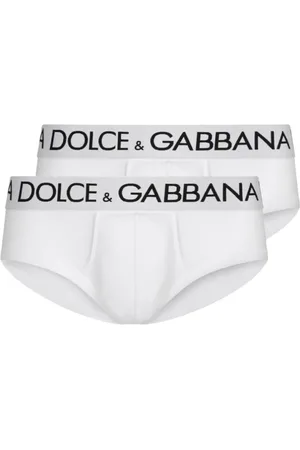 Dolce & Gabbana Underkläder, Herr, XL, Vit Slip Brando 2 Pack