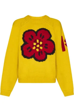 Kenzo Stickade tröjor & koftor, Dam, M, Bomull, Bomull Ull Pullover