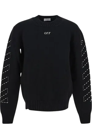 OFF-WHITE Stickade tröjor & koftor, Herr, S, Bomull, Stickad tröja