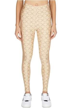 PUMA Byxor, Dam, S, Polyester, Leggings med mesh-paneler och logotyp