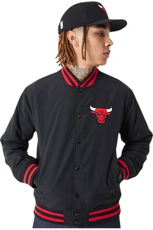 New Era Jacka, Herr, L, Nylon, Chicago Bulls Team Script Bomberjacka