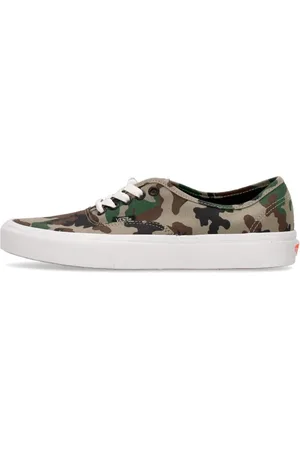 Vans Skor, Herr, 44 1/2 EU, Autentisk Camo Olive/Vit Sneaker