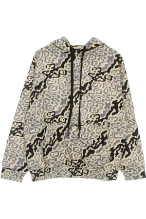 Vision Of Super Sweatshirts & Hoodies, Herr, L, Lättvikts Hoodie med Leopardtryck