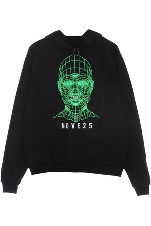 Vision Of Super Sweatshirts & Hoodies, Herr, S, Grön Face Hoodie X Nove25