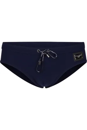 Dolce & Gabbana Badkläder, Herr, L, Läder, Mörkblå Nylonbadkläder för Män
