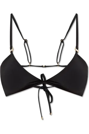 Stella McCartney Badkläder, Dam, S, Svart badklädestopp med guldmetallfinish
