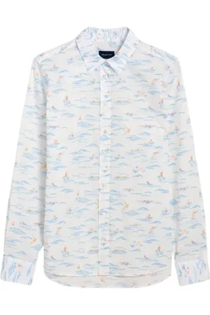 GANT Blusar & Skjortor , Dam, L, Tryckt Ärmlös Topp