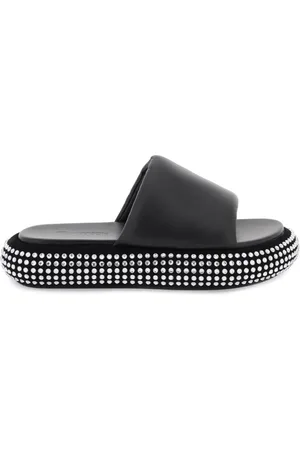 J.W.Anderson Skor, Dam, 37 EU, Läder, Crystal Bumper Slides