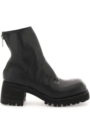 GUIDI Skor, Dam, 37 EU, Läder, Vintage Läder Ankelboots med Fyrkantig Tå