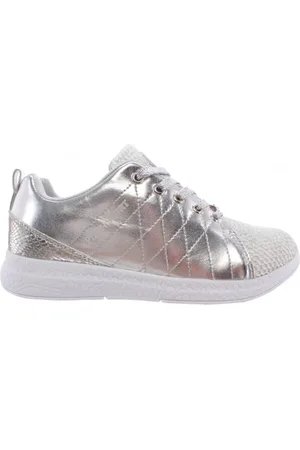 Philipp Plein Skor, Dam, 37 EU, Läder, Silver Glitter Sneakers
