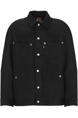 JUNYA WATANABE Jacka, Herr, M, Bomull, Svart Bomulls- och Ulljacka med Krage