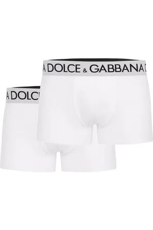 Dolce & Gabbana Underkläder, Herr, XL, Bomull, Boxershorts med kontrasterande logotyp