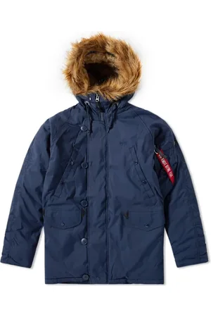 Alpha Industries Jacka, Herr, M, Polyester, Slimfit Explorer Jacka i Rep. Blå