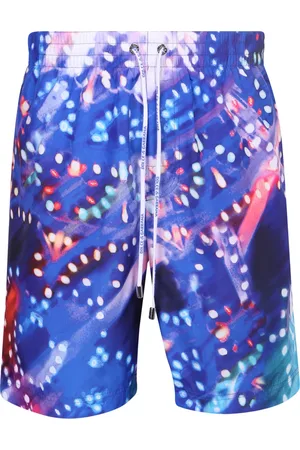 Dolce & Gabbana Badkläder, Herr, L, Polyester, Multifärgad Luminarie Print Badshorts