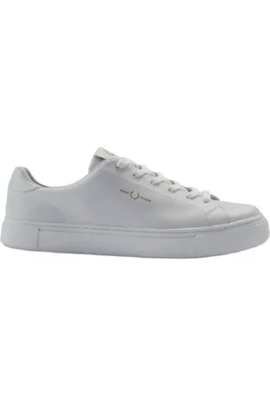 Fred Perry Skor, Herr, 44 EU, Läder, Tidlösa vita lädersneakers