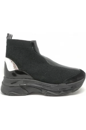 Twin-Set Skor, Dam, 40 EU, Mocka, Elastiska Sneakersockor med Gummisula