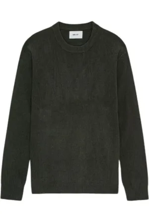 NN.07 Sweatshirts & Hoodies, Herr, M, Polyester, Rundhalsad Ribbstickad Tröja