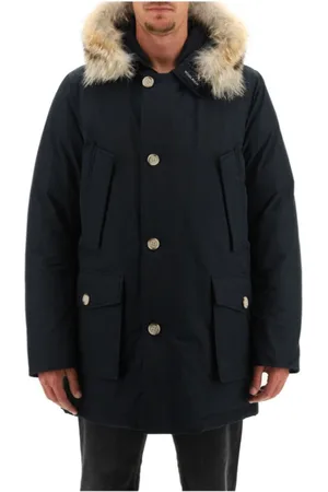 Woolrich Jacka, Herr, S, Mörkblå Arctic Parka med Avtagbar Päls