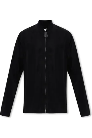 Jil Sander Stickade tröjor & koftor, Dam, S, Skjorta med dragkedja