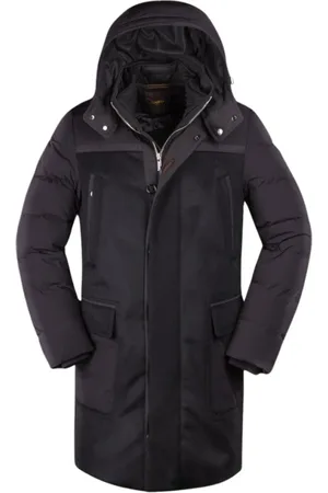 MOORER Jacka, Herr, 3Xl, Hybrid vattenavvisande ullkappa med quiltade dunpartier