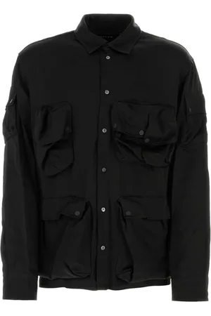Botter Skjorta, Herr, XS, Elegant Svart Satin Skjorta
