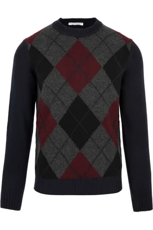 FILIPPO DE LAURENTIIS Stickade tröjor & koftor, Herr, L, Y23127 008 Rombi Grigio Sweaters
