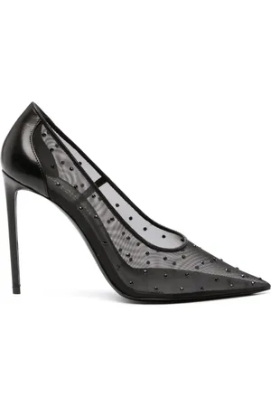 Saint Laurent Skor, Dam, 40 EU, Anja Kristallprydda Pumps