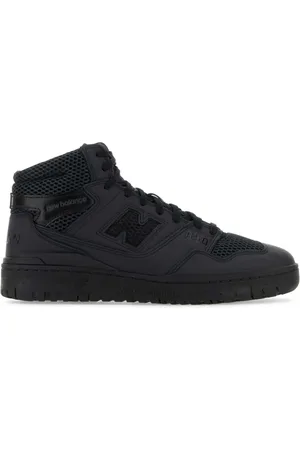 JUNYA WATANABE Skor, Herr, 40 EU, Läder, Svarta Läder- och Mesh Sneakers