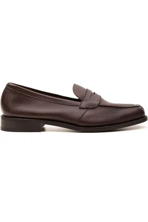 TRICKERS Skor, Herr, 43 1/2 EU, Bruna Platta Skor för Män
