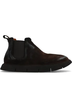 MARSÈLL Skor, Herr, 43 EU, Mocka, Intagliata ankelboots