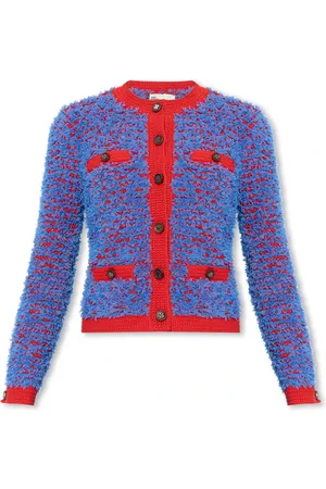 Tory Burch Stickade tröjor & koftor, Dam, L, Bomull, Kendra cardigan