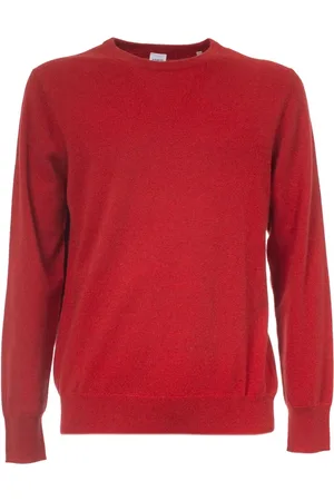 Aspesi Stickade tröjor & koftor, Herr, L, Cashmere Ribbstickad Crewneck Tröja