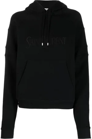 Saint Laurent Sweatshirts & Hoodies, Dam, S, Bomull, Hoodie med logotyp