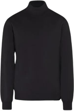 MOORER Stickade tröjor & koftor, Herr, L, Kashmir, Fin Cashmere Siden Turtleneck Sweater