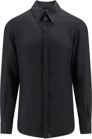 Dolce & Gabbana Skjorta, Herr, L, Silkeskjorta med monogram