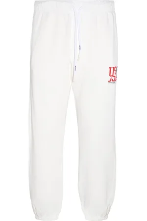 Autry Byxor, Herr, S, Bomull, Naturligt vita sweatpants, väma och stiliga