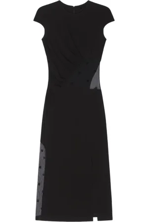 Givenchy Klänning, Dam, S, Svart Plumetis Asymmetrisk Klänning