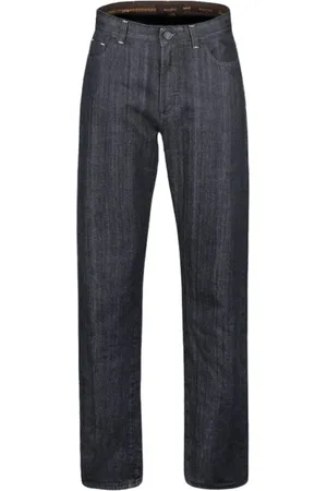 MOORER Byxor, Herr, W40, Denim, Svarta 5-ficksbyxor i japansk denim