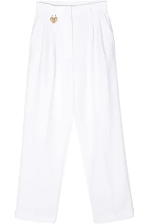 Moschino Byxor, Dam, S, Vita Högmidjade Byxor