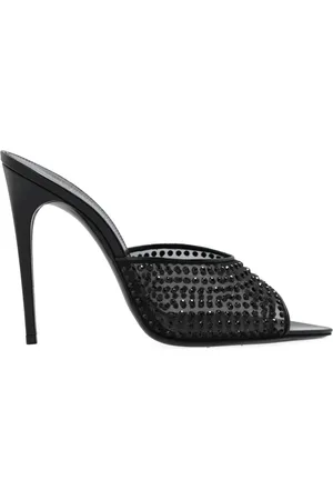 Saint Laurent Skor, Dam, 36 EU, Läder, Svarta Slip-On Skor i Läder