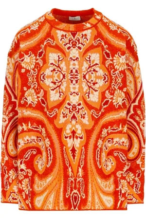 Etro Stickade tröjor & koftor, Dam, S, Mysig Intarsia Tröja