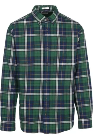 GANT Skjorta, Herr, 2Xl, Bomull, Mjuk flanellskjorta