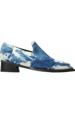 Ninamounah Skor, Herr, 42 EU, Denim, Tie-Dye Denim Loafers