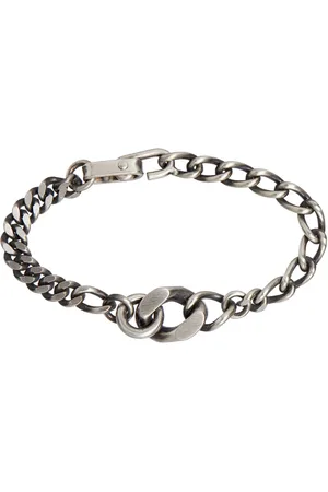 WERKSTATT:MÜNCHEN Accessoarer, Herr, S, Silverkedjearmband