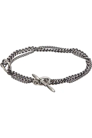 WERKSTATT:MÜNCHEN Accessoarer, unisex, S, Silver Dubbel Kedjearmband