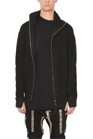11 BY BORIS BIDJAN SABERI Sweatshirts & Hoodies, Herr, S, Bomull, Bomull Zip-Up Sweatshirt