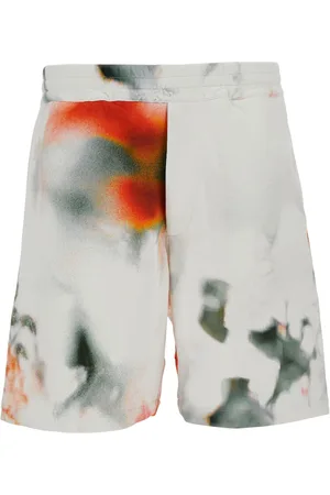 Alexander McQueen Shorts, Herr, L, Bomull, Multifärgad Elastisk Midje Shorts