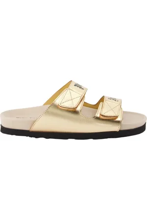 Palm Angels Skor, Dam, 38 EU, Läder, Logo Slides