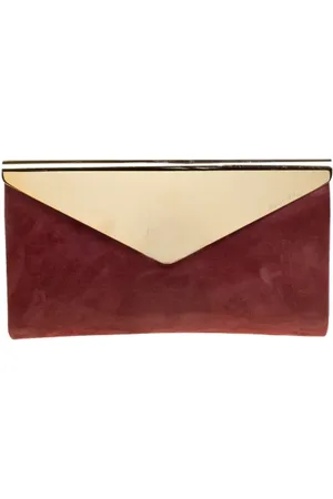 Jimmy Choo Pre-owned, Dam, ONE Size, Läder, Pre-owned Laeder kuvertvskor